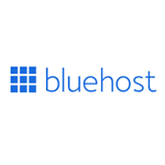 Logo for bluehost website hosting