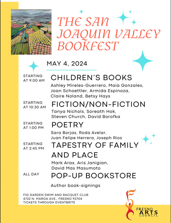 The flyer for The San Joaquin Valley Bookfest